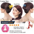 RC ROCHE ORNAMENT 6 Pcs Womens Pumpkin Hair Secure No Slip Grip Claw Clips Styling Plastic Strong Durable Comfortable Hold Premium Quality Beauty Accessory Girls, Medium Pastel Multicolor