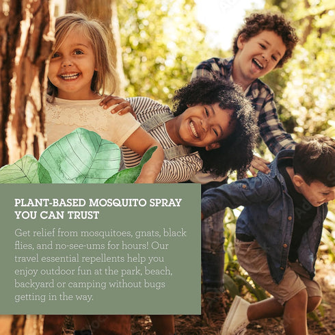 Natural DEET-free Insect Repellent: Quantum Buzz Away - Citronella Essential Oil Bug Spray, 6 Fl Oz