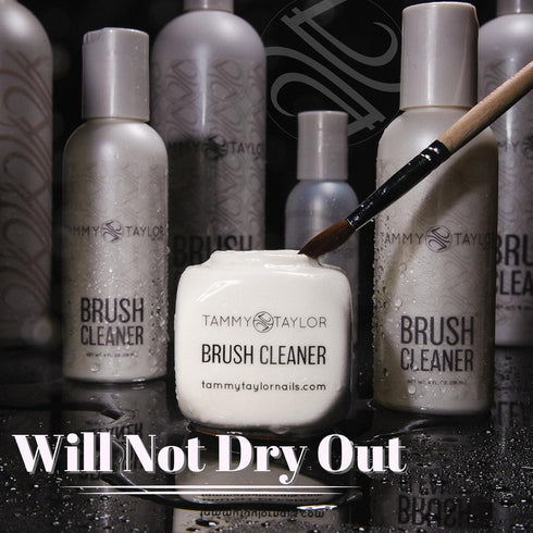 Tammy Taylor Acrylic Nail Brush Cleaner Liquid, 4oz | Removes Solid Gel Nail Polish, All-in-One Solution