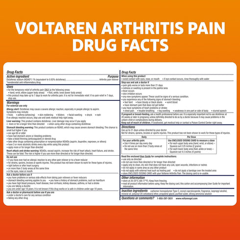 Voltaren Arthritis Pain Gel 150 g for Powerful Topical Arthritis Pain Relief - NEW Easy Open Cap