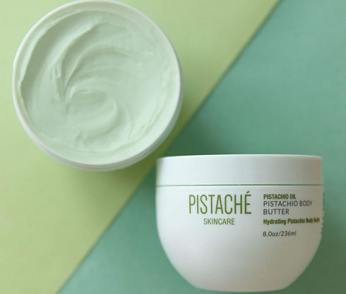 Pistaché Skincare Pistachio Oil Whipped Body Butter Cream - 8.0 oz Moisturizer for Dry Skin