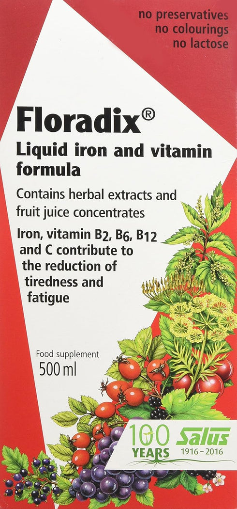 Floradix Liquid Iron Formula 500ml by Salus