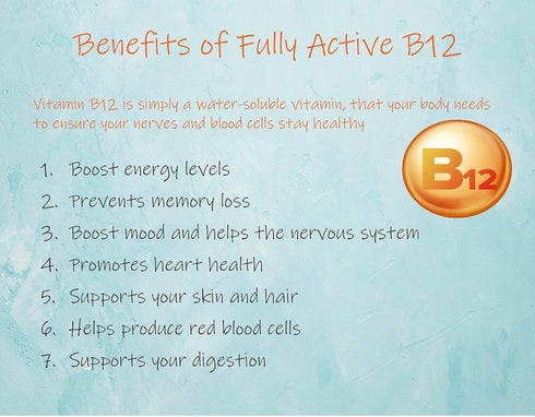 Doctor's Best Fully Active B12, 1500 Mcg, 180 Count, Supports Energy, Mood, Circulation, Non-GMO, Vegan, Gluten Free