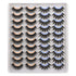 JIMIRE 20 Pairs False Eyelashes, 2 Styles Mixed Fluffy Eyelashes Natural Volume Wispy Faux Mink Lashes Pack