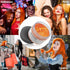 Orange Hair Dye Wax Temporary Color Pomade 4.23 oz, Natural Instant Hair Styling Clay for Halloween, Cosplay, Party