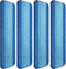 4 Pieces Microfiber Cleaning Pads Compatible with Bona Mop: Reusable 18 Inch Mop Replacement Pads for Floor Cleaning