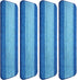 4 Pieces Microfiber Cleaning Pads Compatible with Bona Mop: Reusable 18 Inch Mop Replacement Pads for Floor Cleaning
