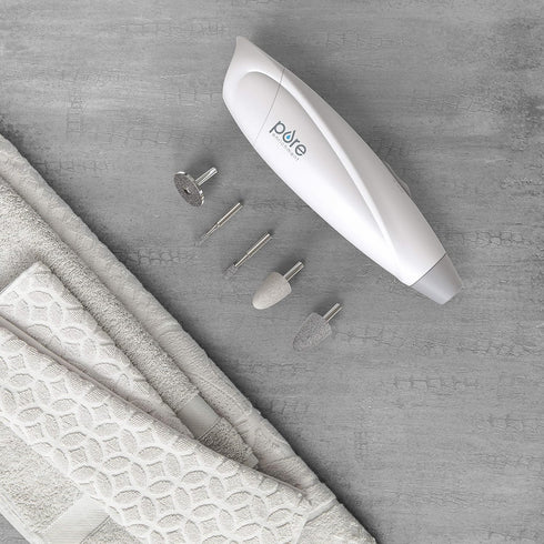 Pure Enrichment PureNails Express Cordless Manicure System, Portable Nail File with 5 Attachments for Travel & Home