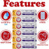HAMMER 6 Pack, 0.9 Oz ARM & Toothpaste Complete Care Whole Mouth Protection, Fresh Mint, Anticavity Fluoride Toothpaste