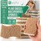 6 Pack Natural Kitchen Sponges, Compostable White Cellulose & Organic Coconut Scrubber for Washing Dishes