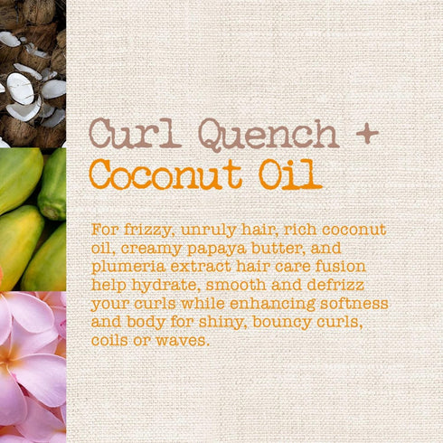 Maui Moisture Curl Quench + Coconut Oil Hydrating Curl Smoothie, 12 Ounce, Vegan & Paraben-Free