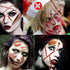 VANTATY 215+ PCS 3D Fake Scars Tattoo Temporary Halloween Makeup Kit, Scary Face Wound Stickers