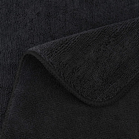 Towel,16 16 12 Pack POLYTE Premium Microfiber Cleaning x in, (Black)