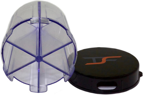 TS FIT TSF Travel Pill Vitamin Medication Holder Dispenser Organizer Storage