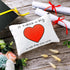 Weewooday 4 Pieces Teacher Gifts, Makeup Bags, Teacher Appreciation Gifts, Heart Pattern Cotton Pouch