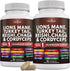 NEW AGE Lions Mane 3000mg 20in1 Mushroom Supplement - Turkey Tail 2000mg, Reishi 1000mg, 120 Count