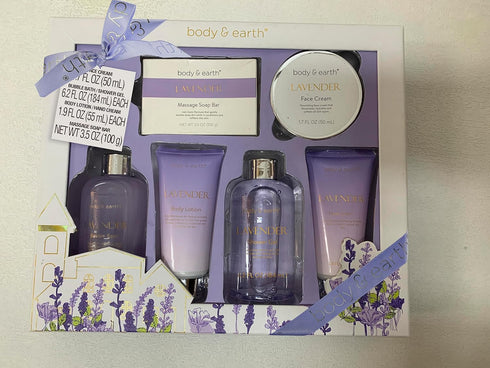 Spa Gifts for Women, Lavender Gift Set, 6 Pcs Bath Gift Sets, Self Care Birthday Gifts, Relaxing Spa Set