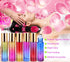 inice 12 Pack Gradient Color Roller Bottles, 10ml Glass Essential Oils Applicator with Golden Metal Cap