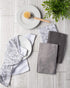 DII Cleaning Collection Multi-Purpose Microfiber Dishtowel Set, Gray Damask