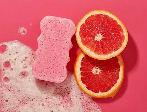 Spongeables Body Wash Sponge - Sweet Grapefruit, 20+ Wash, 1 Count