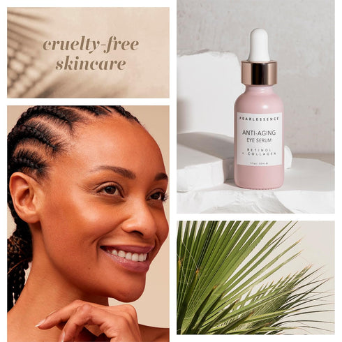 Pearlesssence Anti-Aging Eye Serum, Retinol + Collagen for Reducing Fine Lines & Wrinkles, Lightweight Formula