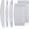 Makartt Nail File Set, 20 Pcs 100/180 Grit Washable Emery Boards for Natural Nails, Professional Manicure Tools