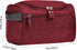 Vercord Mens Toiletry Bag, Small Shaving Dop Kit for Travel, Frosted Burgundy Hygiene Bag
