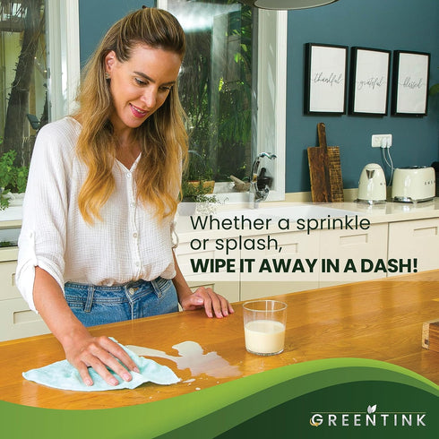 Eco-Friendly Reusable Dish Cloth Set, 24-Pk Multipurpose Kitchen Cleaning Cloth Made from Recycled Materials, 12x12 in.
