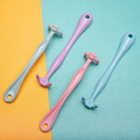 Design Reusable Dental Floss Holder, 3 Counts Interdental Cleaning Brush Handle, Floas Picks for Adults and Kids