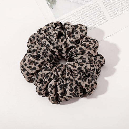Scrunchies Hair Ties for Women - Big Silk Satin Scrunchie in Giant Purple, Cute Jumbo Hair Accessories