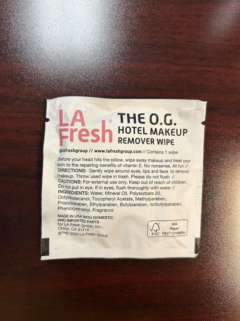 La Fresh Makeup Removal Facial Cleansing Wipes, Waterproof, 50 Count, Skin Care Travel Essentials