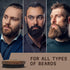 Striking Vikings Boar Bristle Beard Brush, 4.2" Ergonomic Design for Men’s Grooming & Beard Care