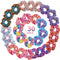 Tatuo 30 Pieces Rainbow Metallic Scrunchies for Girls, Large Shiny Colorful Elastic Hair Ties for Women