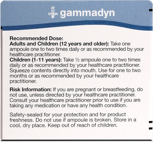 UNDA GAMMADYN I, Iodine Oligo-Element Supplement, 30 Ampoules