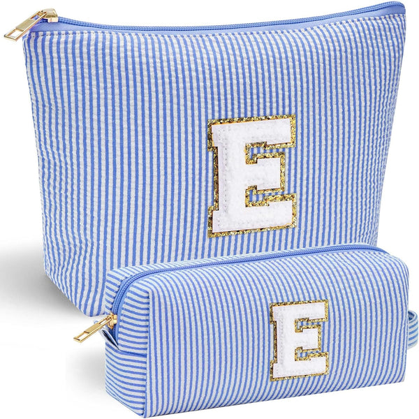 Personalized Makeup Bag for Women, Initial Travel Makeup Bag for Mom Birthday Gifts, Cosmetic Bag for Niece