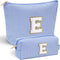Personalized Makeup Bag for Women, Initial Travel Makeup Bag for Mom Birthday Gifts, Cosmetic Bag for Niece