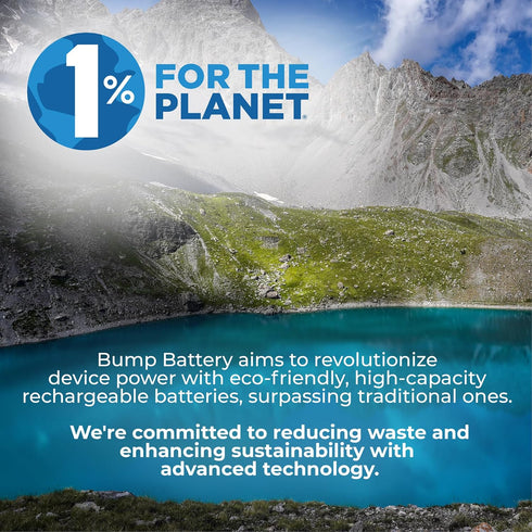 Bump 9 Volt Rechargeable Batteries, 2 Pack, Lithium Ion, High Output, USB Charge for Smoke Alarms