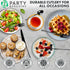 Party Bargains Disposable Plastic Black Cutlery Set, 40 Pack: 16 Forks, 8 Knives, 16 Spoons
