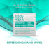 Handynaps Alcohol-Free Hand Wipes - Box of 100 Individually Wrapped Wipes with Fresh Lemon Scent for Adults and Kids