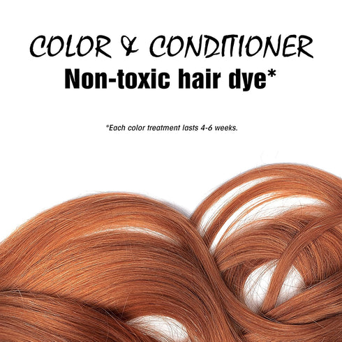 Light Mountain Henna Hair Color & Conditioner, Red Amber Spice Hair Dye, Organic, 4 Oz