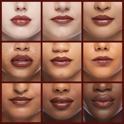 Henné Organics Luxury Lip Tint - Intrigue (Brick Red) Moisturizing, Sheer Natural Color