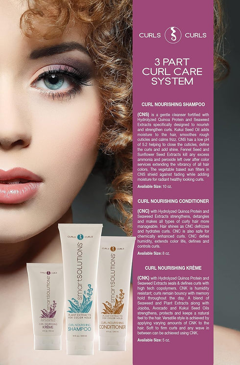smartSOLUTIONS Curl Nourishing Kreme, 5 oz, Curl Defender, Defies Humidity