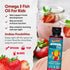 Barlean's Omega Pals Omega 3 for Kids - Yummy Straw-Nana Flavored Liquid Flax Seed Oil Supplement, 8 oz
