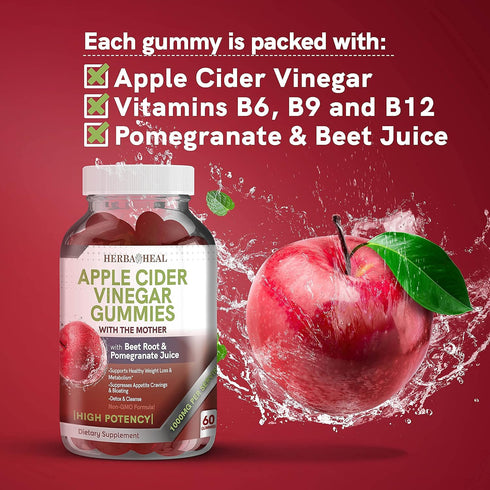 Gummies Gummies Gummies Apple Cider Vinegar for Weight Loss Apple Cider Vinegar with Mother Keto ACV Belly Fat Burner