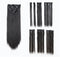 SWACC 22 Inches Straight Full Head Clip in Hair Extensions, 7 Separate Pieces, Heat Resistant Synthetic Hair (1B-Off