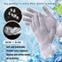MIG4U Moisturizing Beauty Gloves - Touchscreen Overnight Sleeping Gloves for Women with Dry Hands (Grey Purple, 3 Pairs)