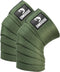 DMoose Fitness Knee Wraps for Weightlifting, Pair of 78” Gym Brace Straps for Joint Stability & Pain Relief