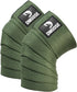 DMoose Fitness Knee Wraps for Weightlifting, Pair of 78” Gym Brace Straps for Joint Stability & Pain Relief