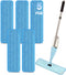18 inch Reusable Mop Pads, Microfiber Spray Mop Replacement Heads for Wet/Dry Mops, Compatible with Bona Floor Care