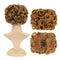 SWACC Short Messy Curly Dish Hair Bun Extension, Easy Stretch Combs, Clip in Ponytail, Strawberry Blonde-27#